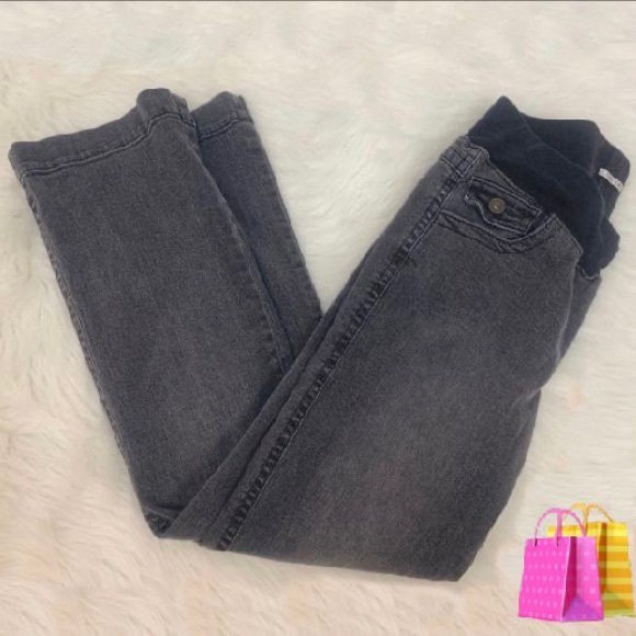🛍 Duo Maternity Black Jeans Size Medium - Picture 1 of 5